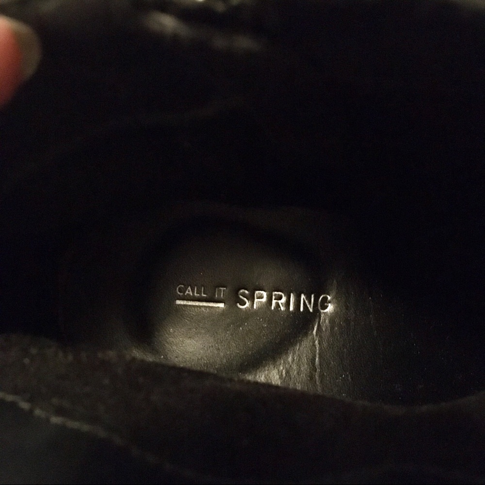 Call It Spring Embellished Studded Booties Black 9 - Picture 7 of 8